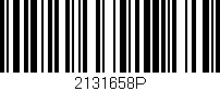 Código de barras (EAN, GTIN, SKU, ISBN): '2131658P'