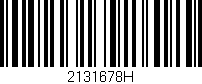 Código de barras (EAN, GTIN, SKU, ISBN): '2131678H'