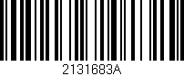 Código de barras (EAN, GTIN, SKU, ISBN): '2131683A'