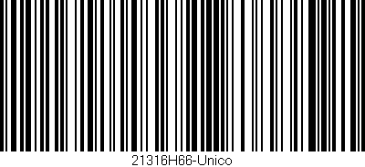 Código de barras (EAN, GTIN, SKU, ISBN): '21316H66-Unico'