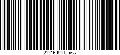 Código de barras (EAN, GTIN, SKU, ISBN): '21316J99-Unico'
