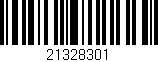 Código de barras (EAN, GTIN, SKU, ISBN): '21328301'
