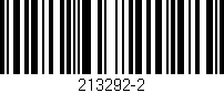Código de barras (EAN, GTIN, SKU, ISBN): '213292-2'