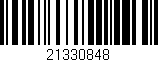 Código de barras (EAN, GTIN, SKU, ISBN): '21330848'