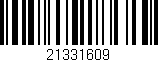 Código de barras (EAN, GTIN, SKU, ISBN): '21331609'