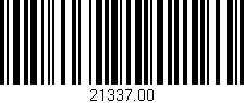 Código de barras (EAN, GTIN, SKU, ISBN): '21337.00'