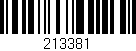 Código de barras (EAN, GTIN, SKU, ISBN): '213381'