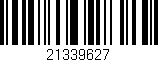 Código de barras (EAN, GTIN, SKU, ISBN): '21339627'