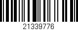 Código de barras (EAN, GTIN, SKU, ISBN): '21339776'