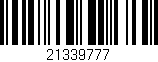 Código de barras (EAN, GTIN, SKU, ISBN): '21339777'
