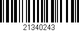 Código de barras (EAN, GTIN, SKU, ISBN): '21340243'