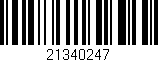 Código de barras (EAN, GTIN, SKU, ISBN): '21340247'