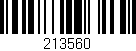 Código de barras (EAN, GTIN, SKU, ISBN): '213560'