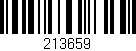 Código de barras (EAN, GTIN, SKU, ISBN): '213659'
