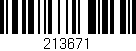 Código de barras (EAN, GTIN, SKU, ISBN): '213671'