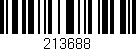 Código de barras (EAN, GTIN, SKU, ISBN): '213688'