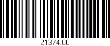Código de barras (EAN, GTIN, SKU, ISBN): '21374.00'