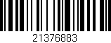 Código de barras (EAN, GTIN, SKU, ISBN): '21376883'