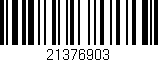 Código de barras (EAN, GTIN, SKU, ISBN): '21376903'