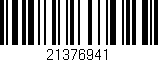 Código de barras (EAN, GTIN, SKU, ISBN): '21376941'