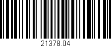 Código de barras (EAN, GTIN, SKU, ISBN): '21378.04'