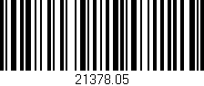 Código de barras (EAN, GTIN, SKU, ISBN): '21378.05'