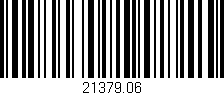 Código de barras (EAN, GTIN, SKU, ISBN): '21379.06'