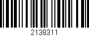 Código de barras (EAN, GTIN, SKU, ISBN): '2138311'