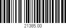 Código de barras (EAN, GTIN, SKU, ISBN): '21385.00'
