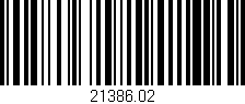 Código de barras (EAN, GTIN, SKU, ISBN): '21386.02'