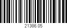 Código de barras (EAN, GTIN, SKU, ISBN): '21386.05'
