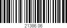 Código de barras (EAN, GTIN, SKU, ISBN): '21386.06'