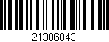 Código de barras (EAN, GTIN, SKU, ISBN): '21386843'