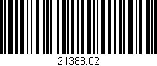 Código de barras (EAN, GTIN, SKU, ISBN): '21388.02'