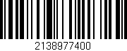Código de barras (EAN, GTIN, SKU, ISBN): '2138977400'