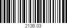 Código de barras (EAN, GTIN, SKU, ISBN): '213B.03'