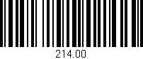 Código de barras (EAN, GTIN, SKU, ISBN): '214.00'