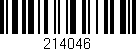 Código de barras (EAN, GTIN, SKU, ISBN): '214046'