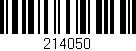 Código de barras (EAN, GTIN, SKU, ISBN): '214050'
