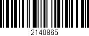 Código de barras (EAN, GTIN, SKU, ISBN): '2140865'