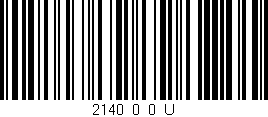 Código de barras (EAN, GTIN, SKU, ISBN): '2140_0_0_U'