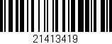 Código de barras (EAN, GTIN, SKU, ISBN): '21413419'