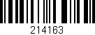 Código de barras (EAN, GTIN, SKU, ISBN): '214163'