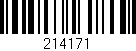 Código de barras (EAN, GTIN, SKU, ISBN): '214171'