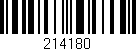 Código de barras (EAN, GTIN, SKU, ISBN): '214180'