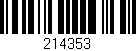 Código de barras (EAN, GTIN, SKU, ISBN): '214353'
