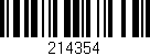 Código de barras (EAN, GTIN, SKU, ISBN): '214354'