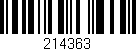 Código de barras (EAN, GTIN, SKU, ISBN): '214363'