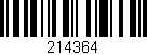 Código de barras (EAN, GTIN, SKU, ISBN): '214364'