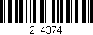 Código de barras (EAN, GTIN, SKU, ISBN): '214374'